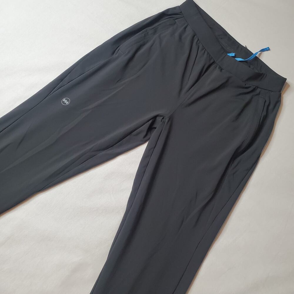 Janji Men’s Size S Mercury Knit Performance Running Pants Tapered Black
